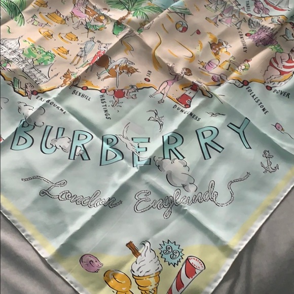 Burberry silk scarf - Picture 1 of 7